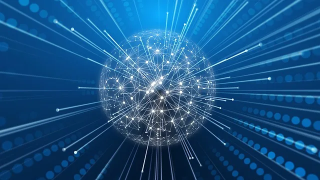 A vibrant digital landscape depicting the intricate web of semantic web technologies.