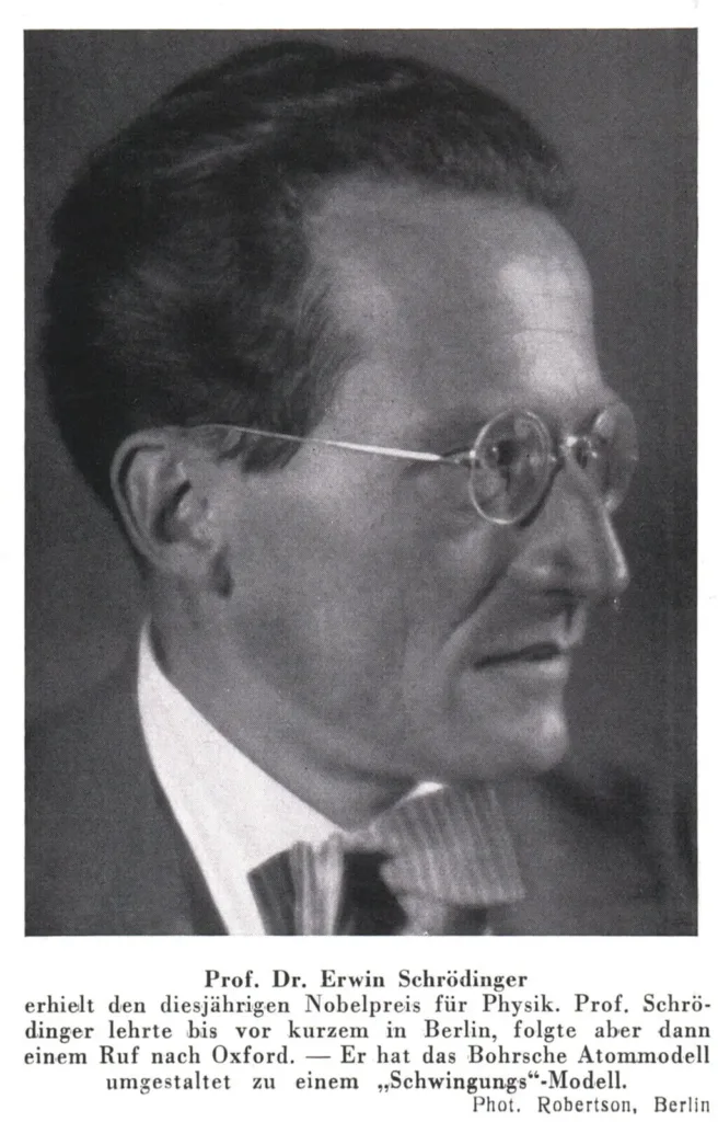 Portrait of Erwin Schrödinger, the physicist who proposed the cat paradox.