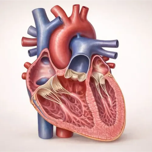 The human heart: A powerful pump with four chambers working in perfect coordination to circulate blood throughout your body.