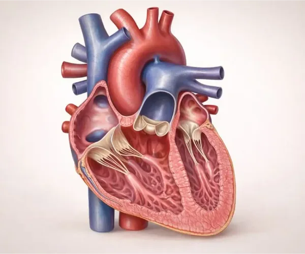 The human heart: A powerful pump with four chambers working in perfect coordination to circulate blood throughout your body.